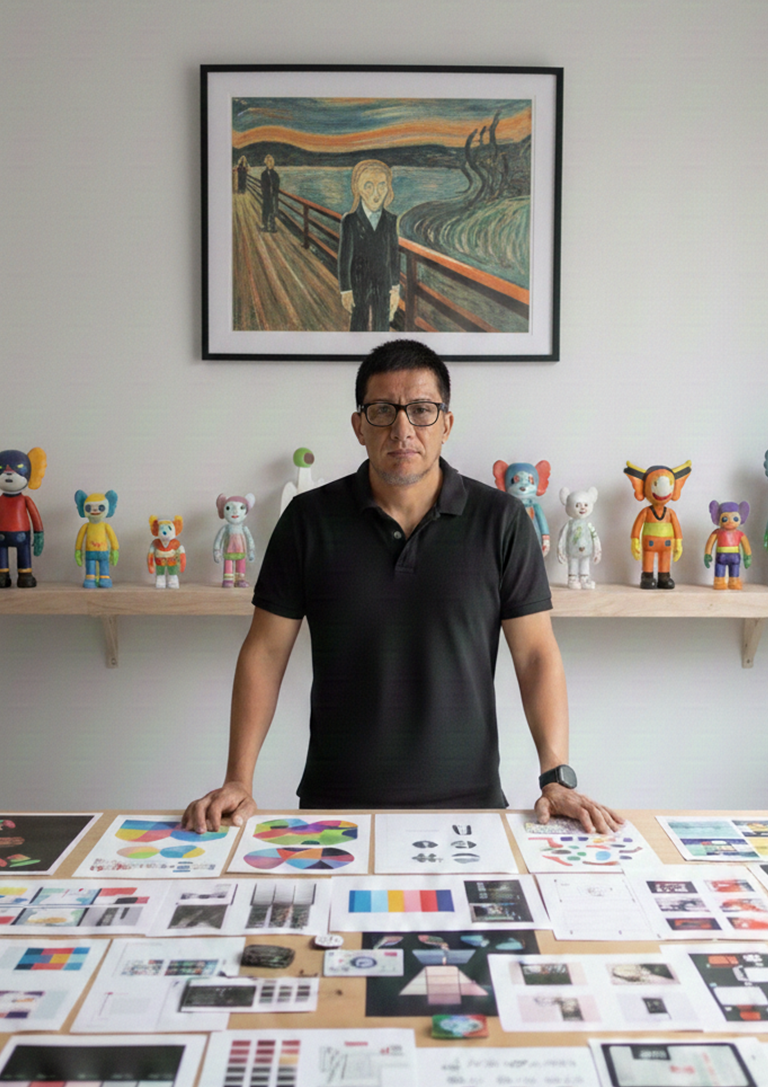 Kenny González en su oficina